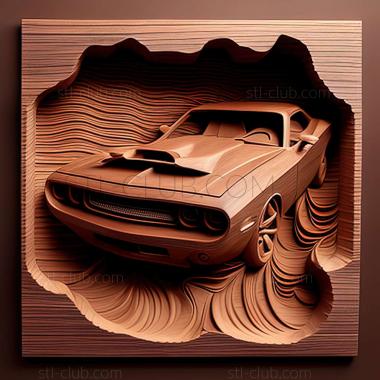 3D модель Dodge Challenger (STL)